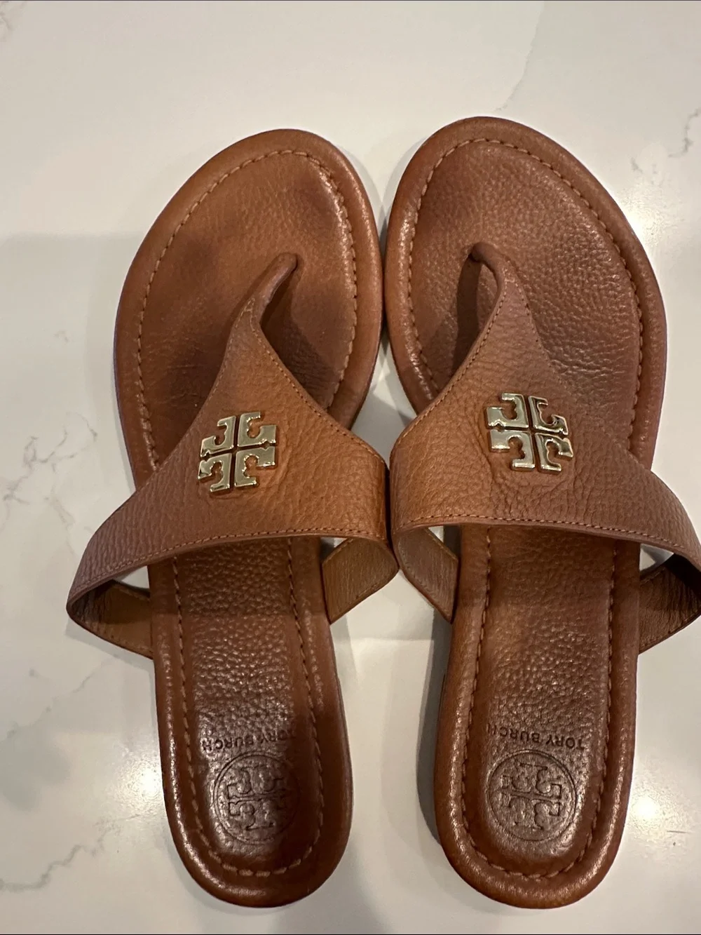 Tory Burch Jolie Thong Sandals (Ivory) Size 9